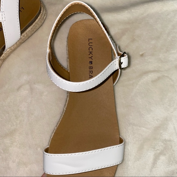 Lucky Brand Ganesha white espadrille sandals - Picture 4 of 9